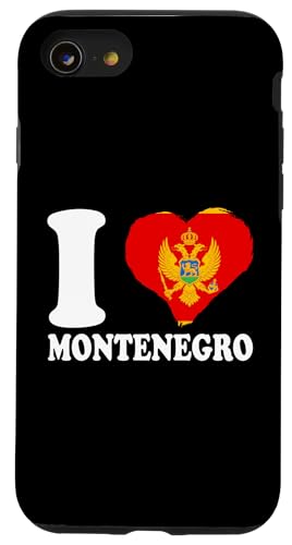 Montenegro Flagge Herz Montenegro Pride I Love Montenegro Hülle für iPhone SE (2020) / 7 / 8 von Cool Montenegrin Roots Montenegro