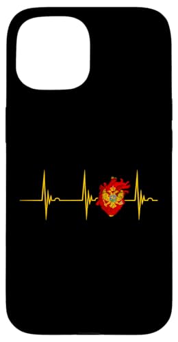 Montenegro Flagge Herzschlag EKG Puls Herz Montenegro Wurzeln Hülle für iPhone 15 Montenegro Flagge Herzschlag EKG Puls Herz Montenegro Wurzeln Hülle für iPhone 15 von Cool Montenegrin Roots Montenegro