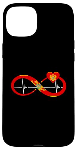 Montenegro Herzschlag EKG Pulse Infinity Montenegrin Pride Hülle für iPhone 15 Plus Montenegro Herzschlag EKG Pulse Infinity Montenegrin Pride Hülle für iPhone 15 Plus von Cool Montenegrin Roots Montenegro
