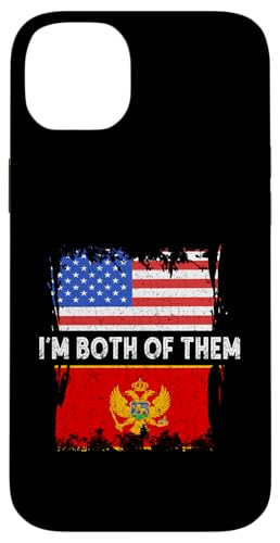 Montenegro Montenegro Flagge I'm Both Of Them USA America Hülle für iPhone 14 Plus Montenegro Montenegro Flagge I'm Both Of Them USA America Hülle für iPhone 14 Plus von Cool Montenegrin Roots Montenegro