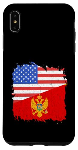Montenegro USA Montenegro Pride Amerika Montenegrinische Flagge Hülle für iPhone XS Max von Cool Montenegrin Roots Montenegro