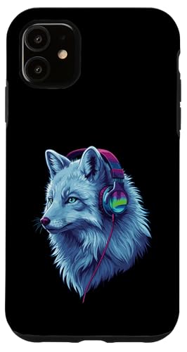 Arctic Wolf With Headphones Colorful Audio Vibe Design Hülle für iPhone 11 Arctic Wolf With Headphones Colorful Audio Vibe Design Hülle für iPhone 11 von Cool Music Lover Design With Headphones