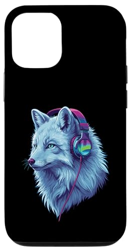 Arctic Wolf With Headphones Colorful Audio Vibe Design Hülle für iPhone 12/12 Pro Arctic Wolf With Headphones Colorful Audio Vibe Design Hülle für iPhone 12/12 Pro von Cool Music Lover Design With Headphones