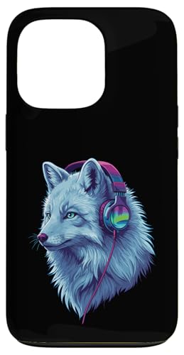 Arctic Wolf With Headphones Colorful Audio Vibe Design Hülle für iPhone 13 Pro Arctic Wolf With Headphones Colorful Audio Vibe Design Hülle für iPhone 13 Pro von Cool Music Lover Design With Headphones