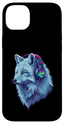 Arctic Wolf With Headphones Colorful Audio Vibe Design Hülle für iPhone 14 Plus Arctic Wolf With Headphones Colorful Audio Vibe Design Hülle für iPhone 14 Plus von Cool Music Lover Design With Headphones