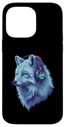 Arctic Wolf With Headphones Colorful Audio Vibe Design Hülle für iPhone 14 Pro Max Arctic Wolf With Headphones Colorful Audio Vibe Design Hülle für iPhone 14 Pro Max von Cool Music Lover Design With Headphones