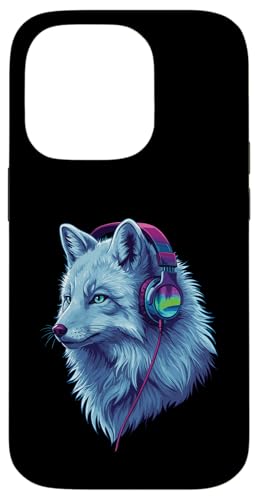 Arctic Wolf With Headphones Colorful Audio Vibe Design Hülle für iPhone 14 Pro Arctic Wolf With Headphones Colorful Audio Vibe Design Hülle für iPhone 14 Pro von Cool Music Lover Design With Headphones