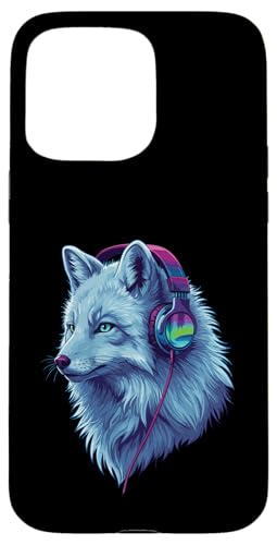 Arctic Wolf With Headphones Colorful Audio Vibe Design Hülle für iPhone 15 Pro Max Arctic Wolf With Headphones Colorful Audio Vibe Design Hülle für iPhone 15 Pro Max von Cool Music Lover Design With Headphones