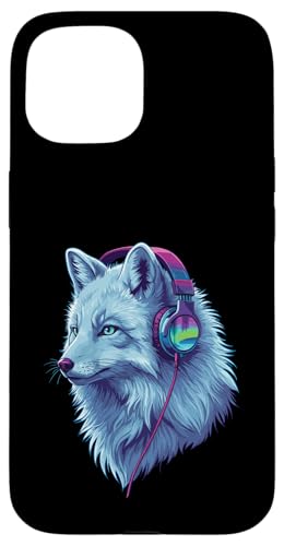 Arctic Wolf With Headphones Colorful Audio Vibe Design Hülle für iPhone 15 Arctic Wolf With Headphones Colorful Audio Vibe Design Hülle für iPhone 15 von Cool Music Lover Design With Headphones