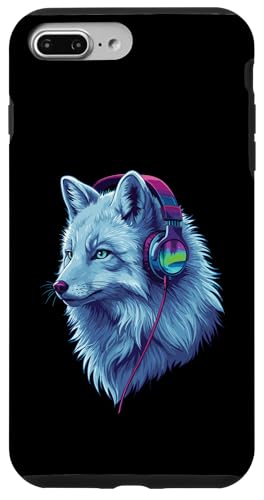Arctic Wolf With Headphones Colorful Audio Vibe Design Hülle für iPhone 7 Plus/8 Plus Arctic Wolf With Headphones Colorful Audio Vibe Design Hülle für iPhone 7 Plus/8 Plus von Cool Music Lover Design With Headphones