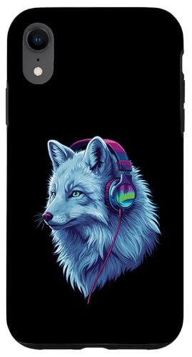 Arctic Wolf With Headphones Colorful Audio Vibe Design Hülle für iPhone XR Arctic Wolf With Headphones Colorful Audio Vibe Design Hülle für iPhone XR von Cool Music Lover Design With Headphones