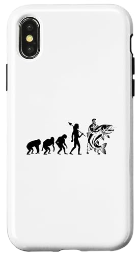 Evolution Noodling Noodler Wels bloße Hände Catfishing Hülle für iPhone X/XS Evolution Noodling Noodler Wels bloße Hände Catfishing Hülle für iPhone X/XS von Cool Noodling Catfishing Gifts For Noodler Fishing