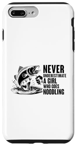 Unterschätze niemals ein Mädchen, das Nudelwels nudelt Hülle für iPhone 7 Plus/8 Plus Unterschätze niemals ein Mädchen, das Nudelwels nudelt Hülle für iPhone 7 Plus/8 Plus von Cool Noodling Catfishing Gifts For Noodler Fishing