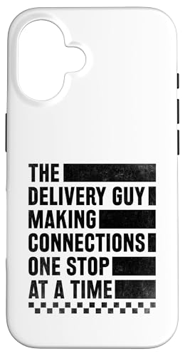 Der Zusteller, der nacheinander Verbindungen herstellt Hülle für iPhone 16 Der Zusteller, der nacheinander Verbindungen herstellt Hülle für iPhone 16 von Cool Package Box Gift Delivery Guy Sayings