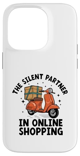 Der stille Partner im Online-Shopping-Lieferguy-Paket Hülle für iPhone 14 Pro Der stille Partner im Online-Shopping-Lieferguy-Paket Hülle für iPhone 14 Pro von Cool Package Box Gift Delivery Guy Sayings