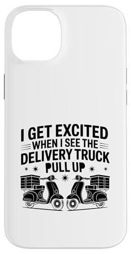 Ich freue mich, wenn ich den Lieferwagen sehe Pull Up Delivery Hülle für iPhone 14 Plus Ich freue mich, wenn ich den Lieferwagen sehe Pull Up Delivery Hülle für iPhone 14 Plus von Cool Package Box Gift Delivery Guy Sayings