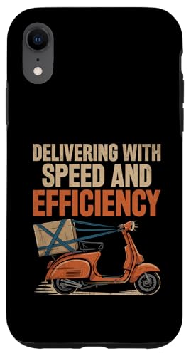 Lieferung mit Geschwindigkeit und Effizienz Delivery Guy Paket Hülle für iPhone XR von Cool Package Box Gift Delivery Guy Sayings