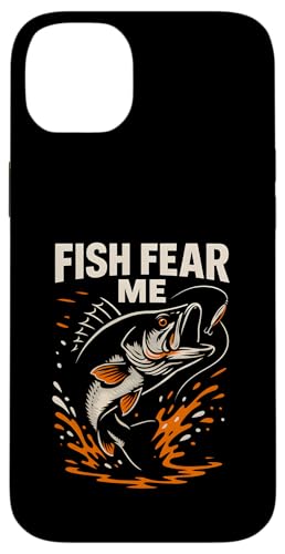 Barsch Angeln Fisch Fear Me Vintage Jungen Lustig Angeln Hülle für iPhone 14 Plus von Cool Papa - Bass Fishing Gear