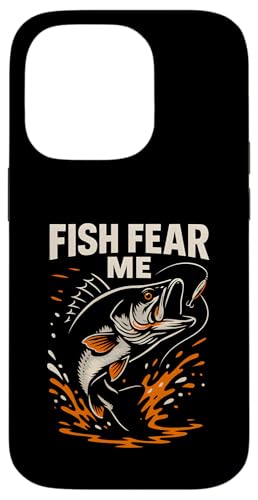 Barsch Angeln Fisch Fear Me Vintage Jungen Lustig Angeln Hülle für iPhone 14 Pro von Cool Papa - Bass Fishing Gear