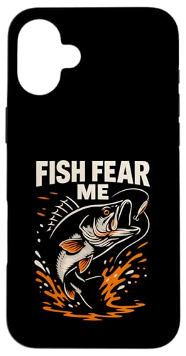 Barsch Angeln Fisch Fear Me Vintage Jungen Lustig Angeln Hülle für iPhone 16 Plus von Cool Papa - Bass Fishing Gear
