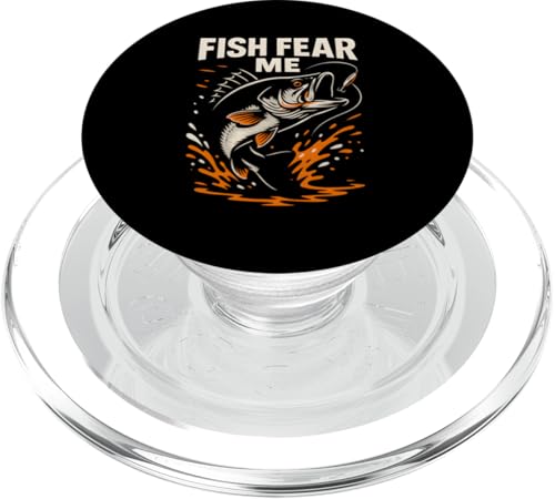 Barsch Angeln Fisch Fear Me Vintage Jungen Lustig Angeln PopSockets PopGrip für MagSafe Barsch Angeln Fisch Fear Me Vintage Jungen Lustig Angeln PopSockets PopGrip für MagSafe von Cool Papa - Bass Fishing Gear