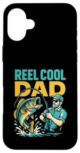 Barsch-Angelrolle Cool Dad Vintage Herren lustig Angeln Hülle für iPhone 16 Plus von Cool Papa - Bass Fishing Gear