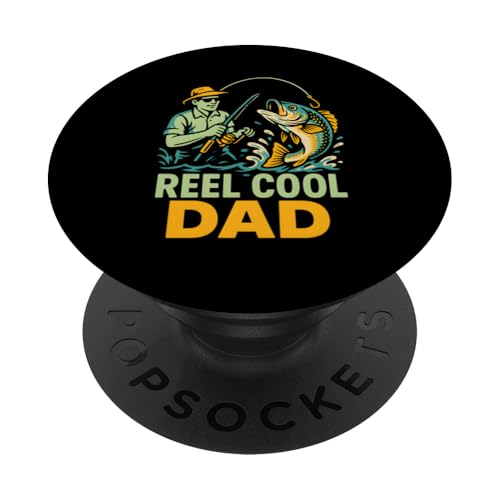 Barsch-Angelrolle Cool Dad Vintage Herren lustig Angeln PopSockets Klebender PopGrip Barsch-Angelrolle Cool Dad Vintage Herren lustig Angeln PopSockets Klebender PopGrip von Cool Papa - Bass Fishing Gear