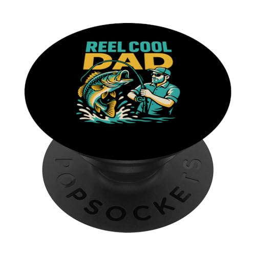 Barsch-Angelrolle Cool Dad Vintage Herren lustig Angeln PopSockets Klebender PopGrip Barsch-Angelrolle Cool Dad Vintage Herren lustig Angeln PopSockets Klebender PopGrip von Cool Papa - Bass Fishing Gear