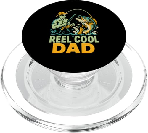Barsch-Angelrolle Cool Dad Vintage Herren lustig Angeln PopSockets PopGrip für MagSafe von Cool Papa - Bass Fishing Gear