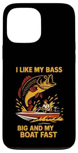 Bass Fishing Big Bass Fast Boat Vintage Herren Lustig Angeln Hülle für iPhone 13 Pro Max von Cool Papa - Bass Fishing Gear