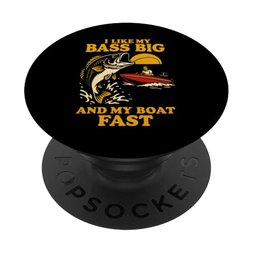 Bass Fishing Big Bass Fast Boat Vintage Herren Lustig Angeln PopSockets Klebender PopGrip Bass Fishing Big Bass Fast Boat Vintage Herren Lustig Angeln PopSockets Klebender PopGrip von Cool Papa - Bass Fishing Gear