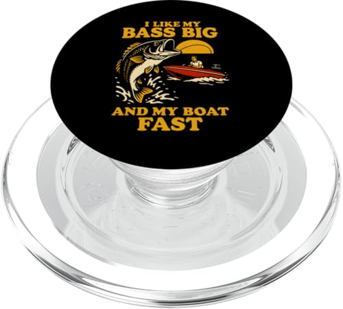 Bass Fishing Big Bass Fast Boat Vintage Herren Lustig Angeln PopSockets PopGrip für MagSafe Bass Fishing Big Bass Fast Boat Vintage Herren Lustig Angeln PopSockets PopGrip für MagSafe von Cool Papa - Bass Fishing Gear