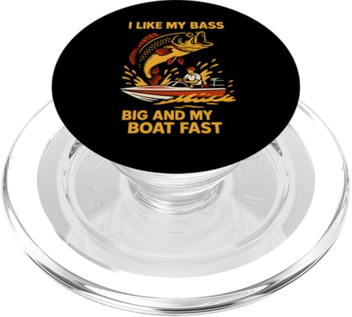 Bass Fishing Big Bass Fast Boat Vintage Herren Lustig Angeln PopSockets PopGrip für MagSafe Bass Fishing Big Bass Fast Boat Vintage Herren Lustig Angeln PopSockets PopGrip für MagSafe von Cool Papa - Bass Fishing Gear