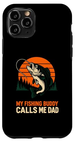 Bass Fishing My Fishing Buddy Calls Me Dad Vintage Herren Funn Hülle für iPhone 11 Pro von Cool Papa - Bass Fishing Gear