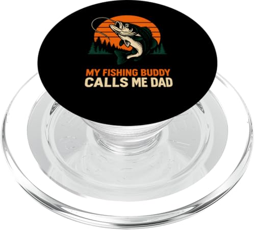 Bass Fishing My Fishing Buddy Calls Me Dad Vintage Herren Funn PopSockets PopGrip für MagSafe Bass Fishing My Fishing Buddy Calls Me Dad Vintage Herren Funn PopSockets PopGrip für MagSafe von Cool Papa - Bass Fishing Gear