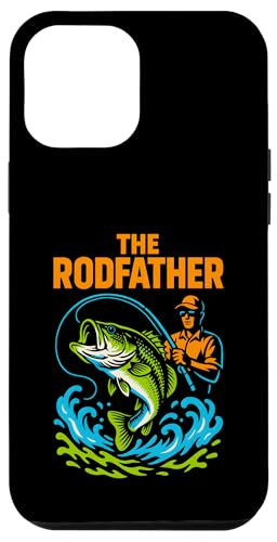 Bass Fishing The Rodfather Lustiges Angeln für Jungen im Vintage-Stil Hülle für iPhone 12 Pro Max von Cool Papa - Bass Fishing Gear