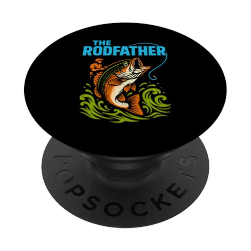 Bass Fishing The Rodfather Lustiges Angeln für Jungen im Vintage-Stil PopSockets Klebender PopGrip Bass Fishing The Rodfather Lustiges Angeln für Jungen im Vintage-Stil PopSockets Klebender PopGrip von Cool Papa - Bass Fishing Gear