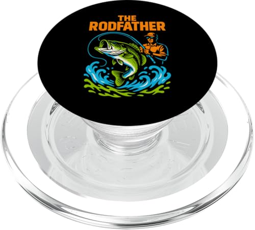 Bass Fishing The Rodfather Lustiges Angeln für Jungen im Vintage-Stil PopSockets PopGrip für MagSafe Bass Fishing The Rodfather Lustiges Angeln für Jungen im Vintage-Stil PopSockets PopGrip für MagSafe von Cool Papa - Bass Fishing Gear