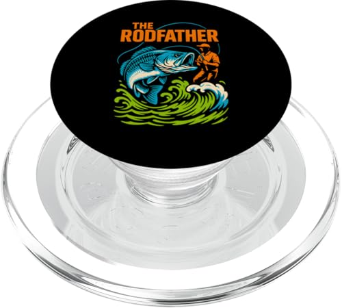 Bass Fishing The Rodfather Lustiges Angeln für Jungen im Vintage-Stil PopSockets PopGrip für MagSafe Bass Fishing The Rodfather Lustiges Angeln für Jungen im Vintage-Stil PopSockets PopGrip für MagSafe von Cool Papa - Bass Fishing Gear