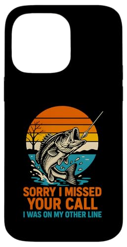 Bassfischen Tut mir leid, ich habe deinen Anruf verpasst. Coole Jungs, lustiges Angeln Hülle für iPhone 14 Pro Max von Cool Papa - Bass Fishing Gear