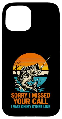 Bassfischen Tut mir leid, ich habe deinen Anruf verpasst. Coole Jungs, lustiges Angeln Hülle für iPhone 15 von Cool Papa - Bass Fishing Gear