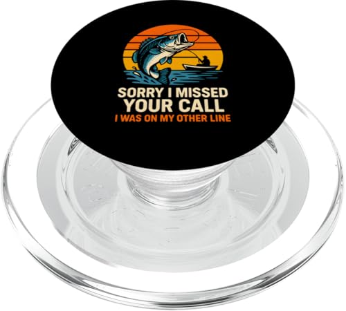 Bassfischen Tut mir leid, ich habe deinen Anruf verpasst. Coole Jungs, lustiges Angeln PopSockets PopGrip für MagSafe Bassfischen Tut mir leid, ich habe deinen Anruf verpasst. Coole Jungs, lustiges Angeln PopSockets PopGrip für MagSafe von Cool Papa - Bass Fishing Gear