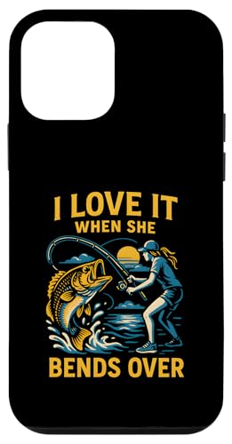 Love It When She Bends Over Funny Herren Big Mouth Bass Fishi Hülle für iPhone 12 mini von Cool Papa - Bass Fishing Gear