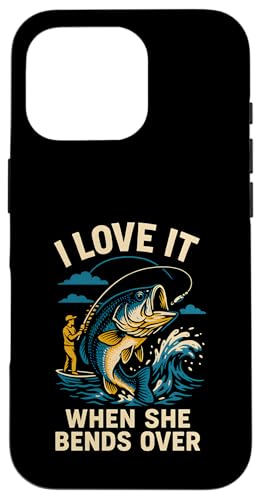 Love It When She Bends Over Funny Herren Big Mouth Bass Fishi Hülle für iPhone 16 Pro von Cool Papa - Bass Fishing Gear