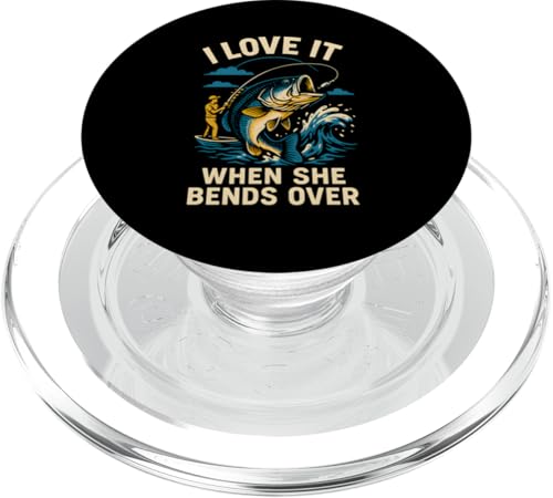 Love It When She Bends Over Funny Herren Big Mouth Bass Fishi PopSockets PopGrip für MagSafe Love It When She Bends Over Funny Herren Big Mouth Bass Fishi PopSockets PopGrip für MagSafe von Cool Papa - Bass Fishing Gear