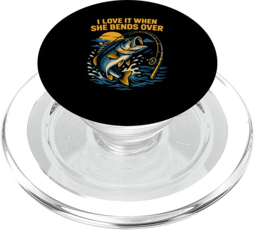 Love It When She Bends Over Funny Herren Big Mouth Bass Fishi PopSockets PopGrip für MagSafe Love It When She Bends Over Funny Herren Big Mouth Bass Fishi PopSockets PopGrip für MagSafe von Cool Papa - Bass Fishing Gear