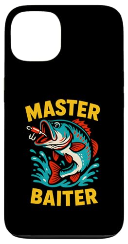 Master Baiter Funny Herren Vintage Big Mouth Bass Angeln Hülle für iPhone 13 von Cool Papa - Bass Fishing Gear