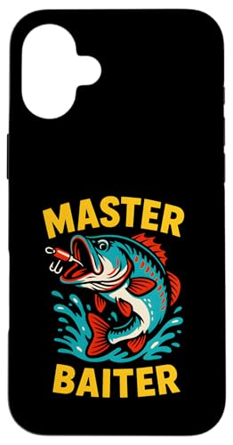 Master Baiter Funny Herren Vintage Big Mouth Bass Angeln Hülle für iPhone 16 Plus von Cool Papa - Bass Fishing Gear