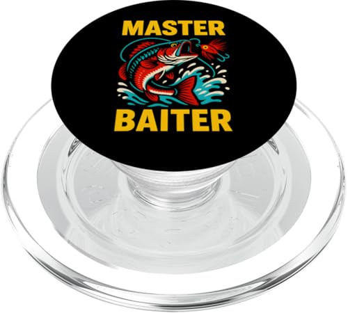 Master Baiter Funny Herren Vintage Big Mouth Bass Angeln PopSockets PopGrip für MagSafe Master Baiter Funny Herren Vintage Big Mouth Bass Angeln PopSockets PopGrip für MagSafe von Cool Papa - Bass Fishing Gear
