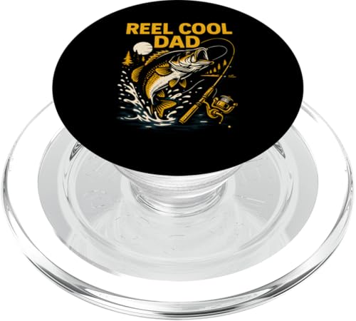 Reel Cool Dad Funny Herren Vintage Big Mouth Bass Angeln PopSockets PopGrip für MagSafe Reel Cool Dad Funny Herren Vintage Big Mouth Bass Angeln PopSockets PopGrip für MagSafe von Cool Papa - Bass Fishing Gear